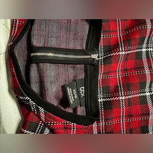 City Chic Red Plaid Dress